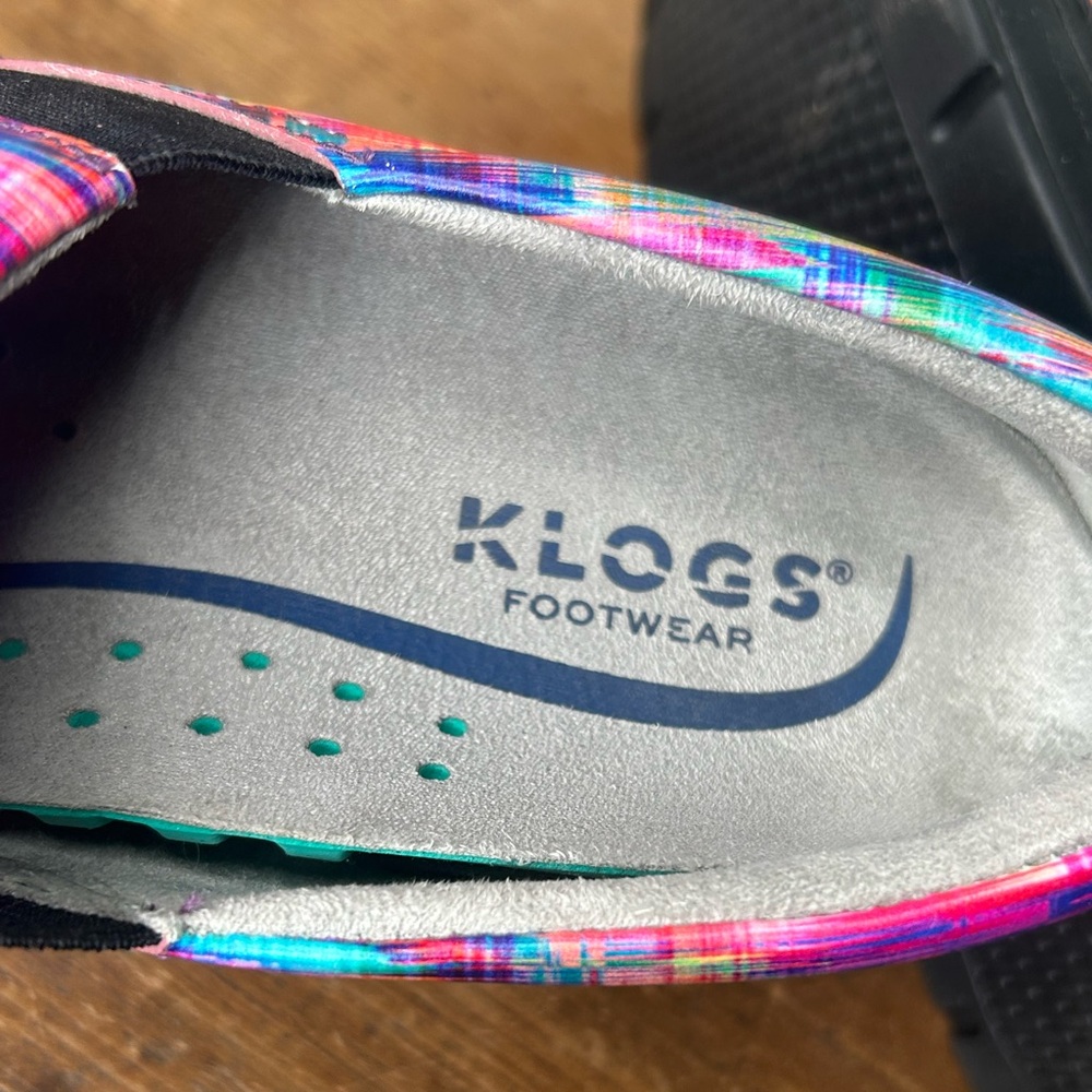 Klogs “Naples” Slip on Clogs Matrix Multicolor Pattern size 9 m - Picture 9 of 10